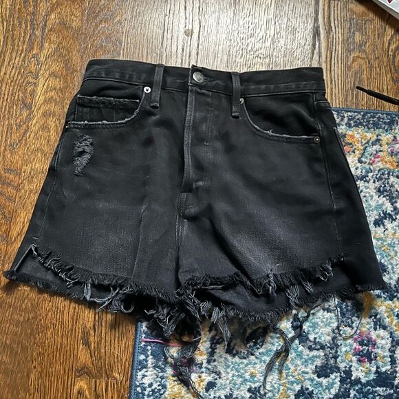 Frame Denim le original high rise black shorts - Picture 1 of 6
